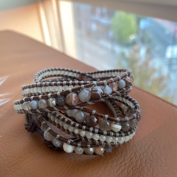 Chan Luu Botswana Agate 5Wrap Bracelet - Picture 2 of 5